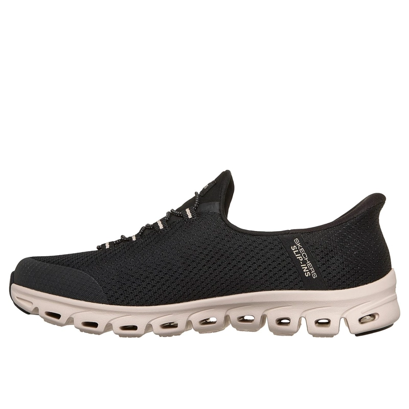 ZAPATILLAS SKECHERS MUJER SLIP-INS GLIDE-STEP VIBEY NEGRO - 4
