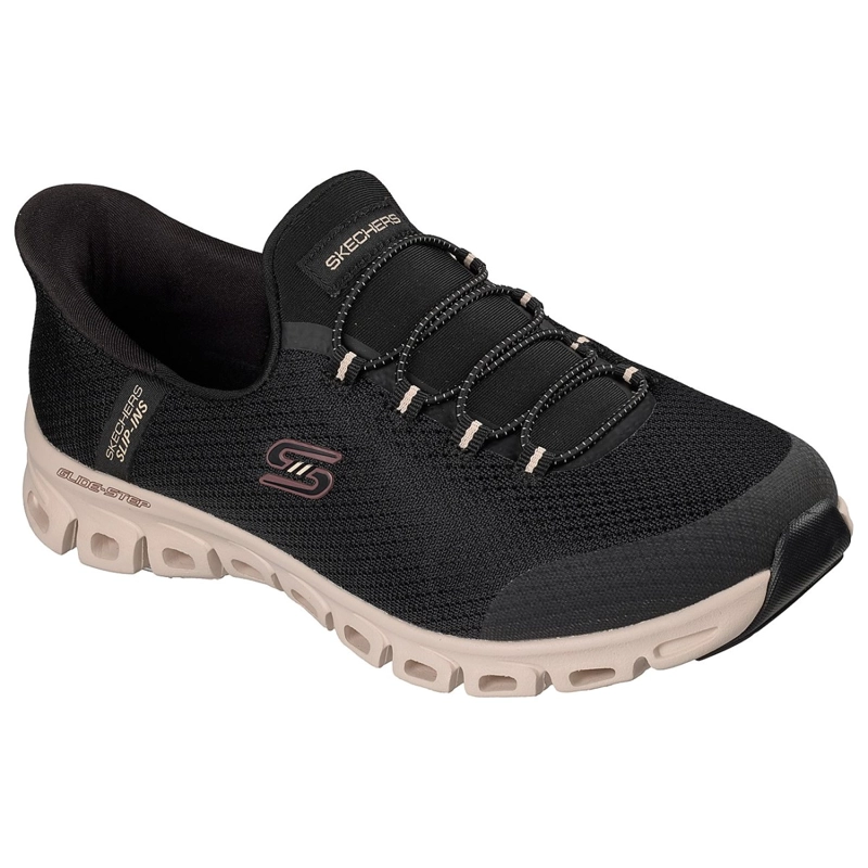 ZAPATILLAS SKECHERS MUJER SLIP-INS GLIDE-STEP VIBEY NEGRO - 5