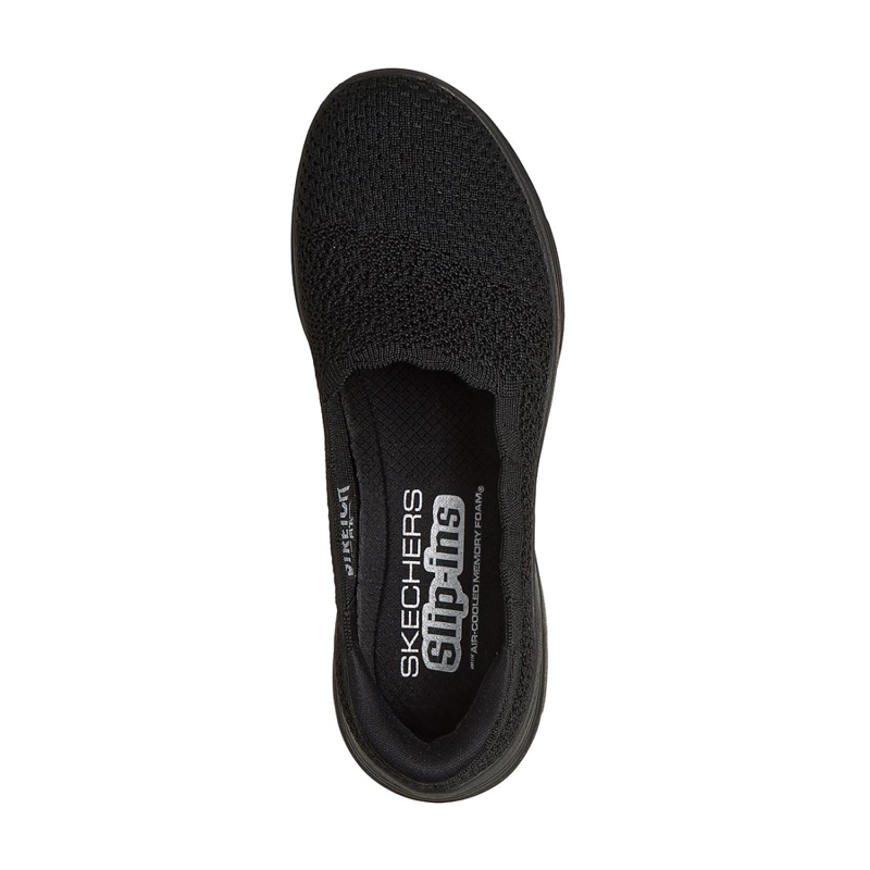 ZAPATILLAS SKECHERS MUJER SLIP-INS BEDFORD NEGRO - 2