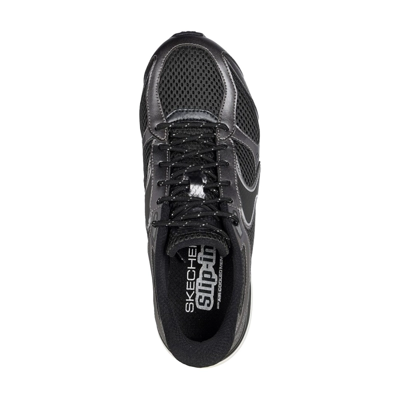 ZAPATILLAS SKECHERS MUJER SLIP-INS EXHILARATE NEGRO - 2