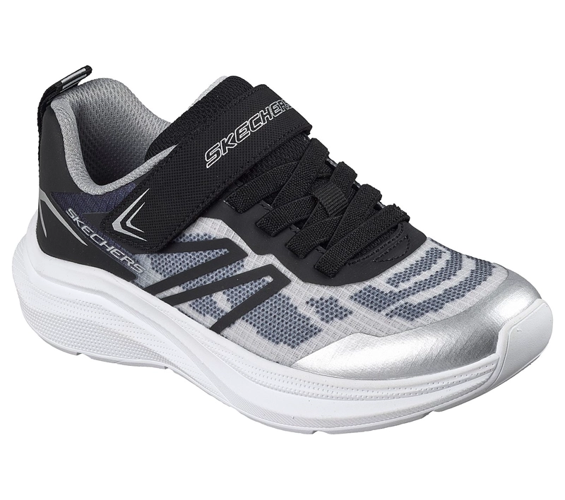ZAPATILLAS SKECHERS NIÑO MICROSPEC VELOCITY PLATEADO - 5