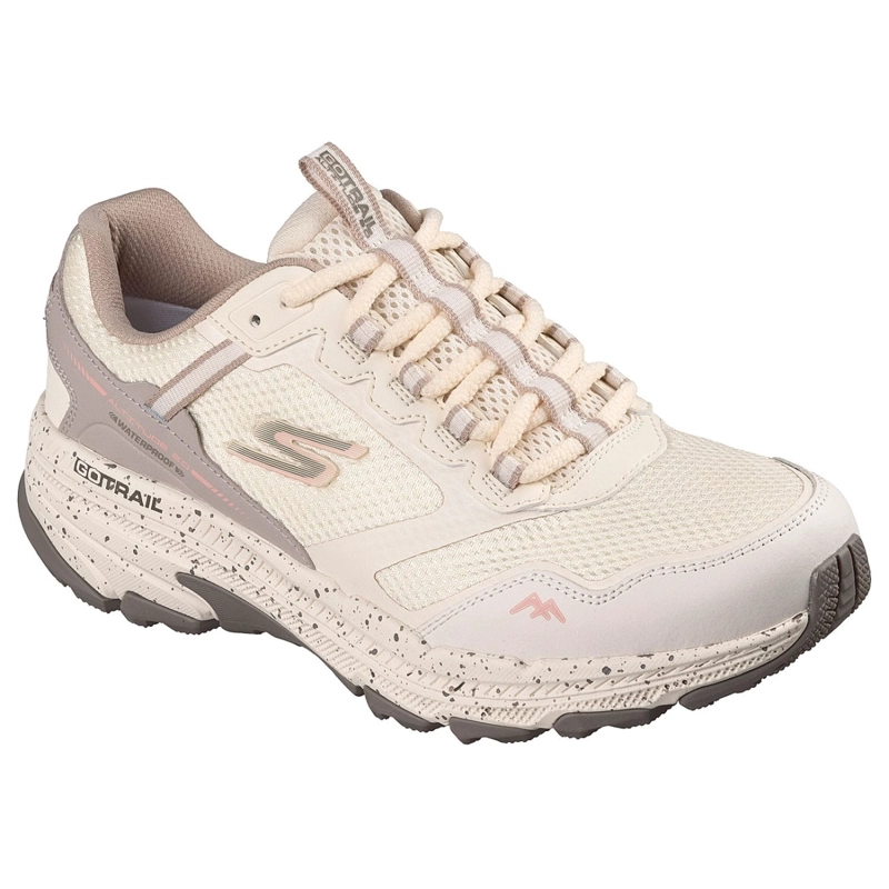 ZAPATILLAS SKECHERS MUJER WATERPROOF GO RUN TRAIL BEIGE - 5
