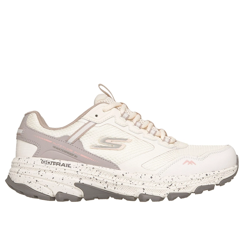ZAPATILLAS SKECHERS MUJER WATERPROOF GO RUN TRAIL BEIGE - 1