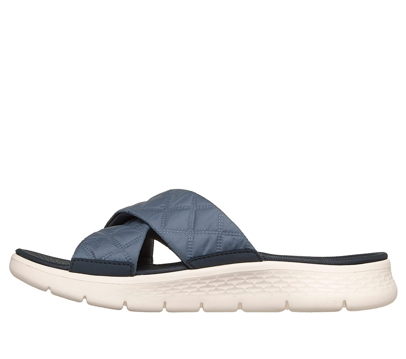 SANDALIAS SKECHERS MUJER GO WALK FLEX SANDAL AZUL - 4