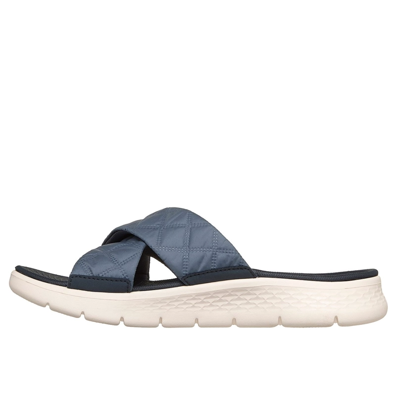 SANDALIAS SKECHERS MUJER GO WALK FLEX SANDAL AZUL - 4