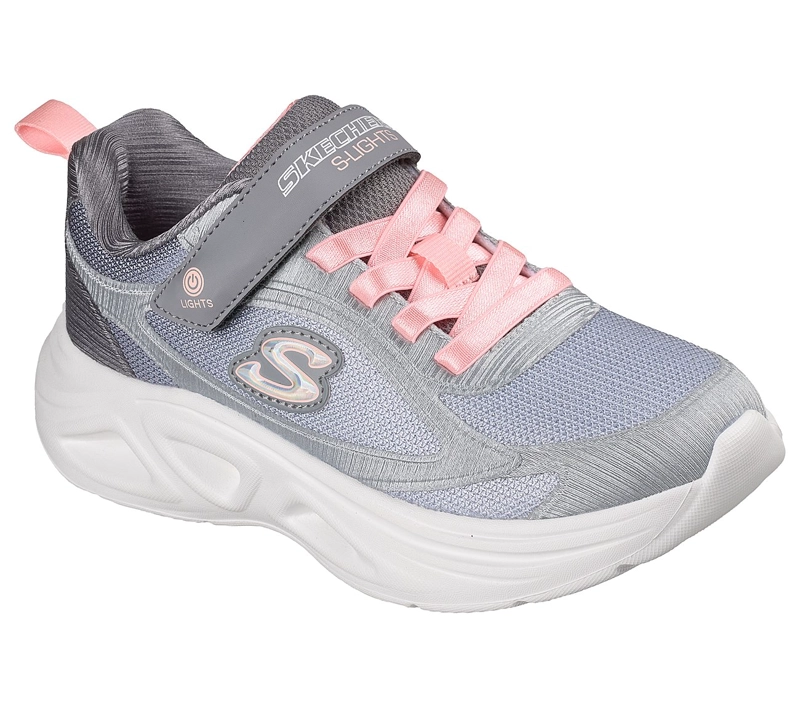 ZAPATILLAS SKECHERS NIÑA S-LIGHTS SOLA GLOW 2.0 GRIS - 2