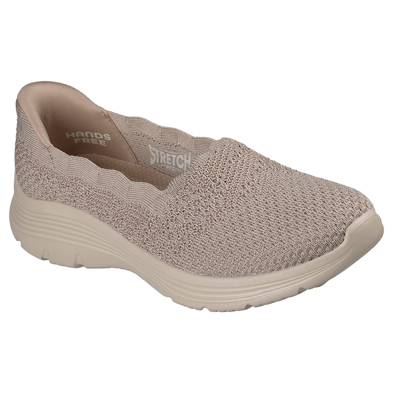 ZAPATILLAS SKECHERS MUJER SLIP-INS BEDFORD BEIGE - 5