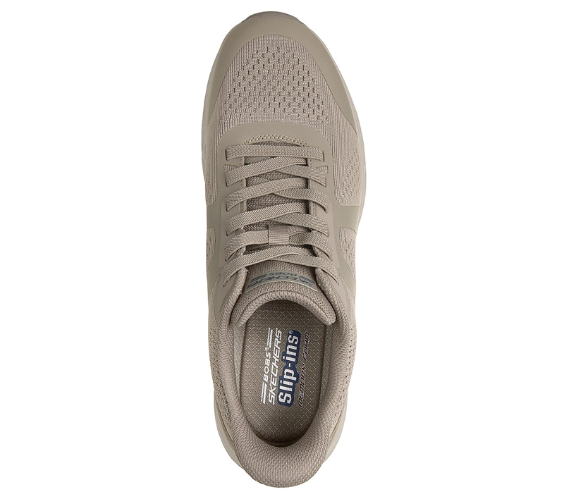 ZAPATILLAS SKECHERS HOMBRE SLIP-INS BOBS SPORT ARC BEIGE - 2