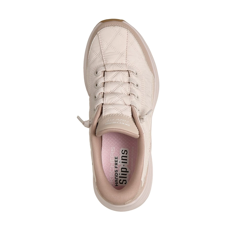 ZAPATILLAS SKECHERS NIÑA SLIP-INS CONTOUR FOAM BEIGE - 2