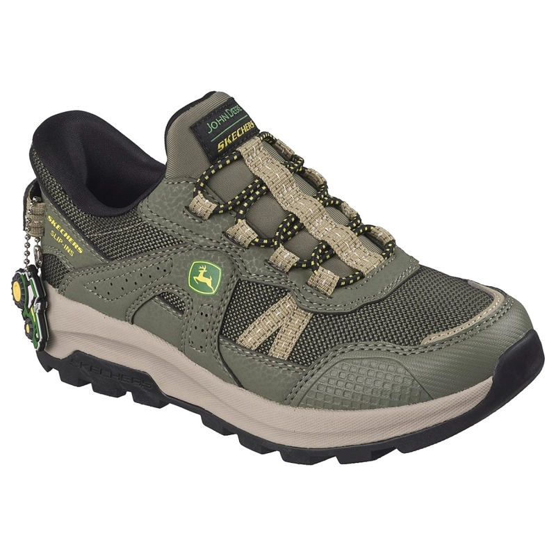 ZAPATILLAS SKECHERS NIÑO SLIP-INS JOHN DEERE STORM VERDE - 5