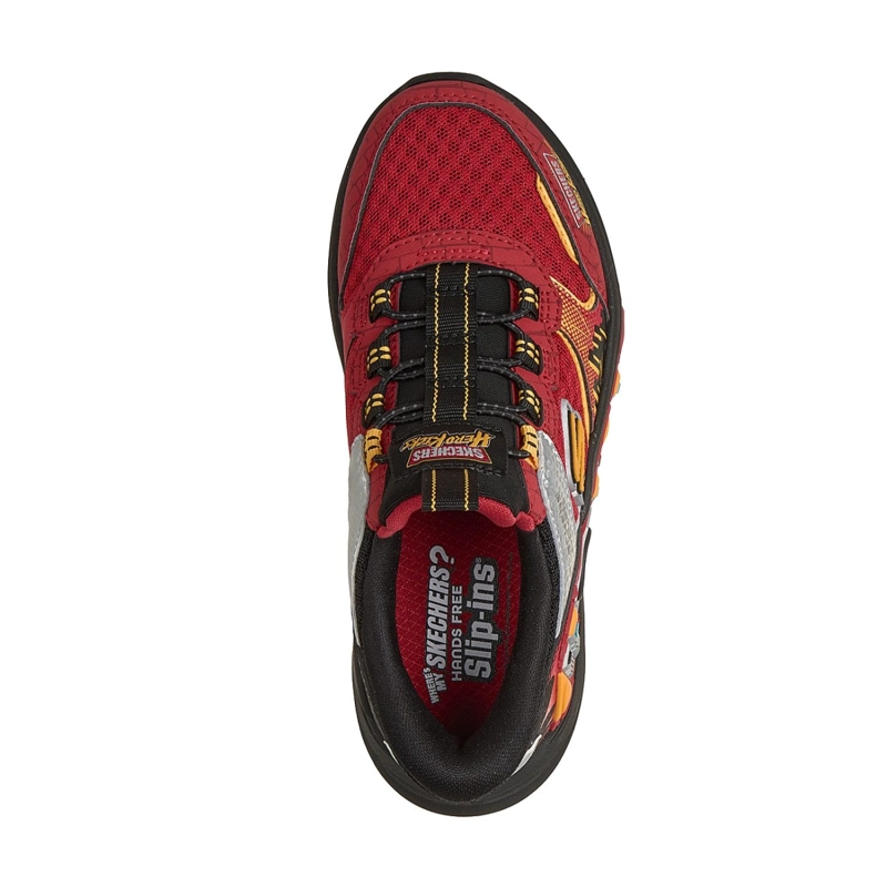 ZAPATILLAS SKECHERS NIÑO SLIP-INS HYPER-QUEST ROJO - 2