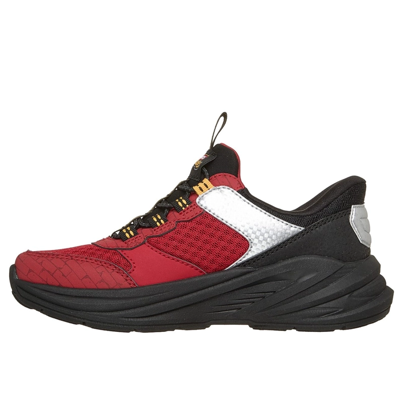 ZAPATILLAS SKECHERS NIÑO SLIP-INS HYPER-QUEST ROJO - 4