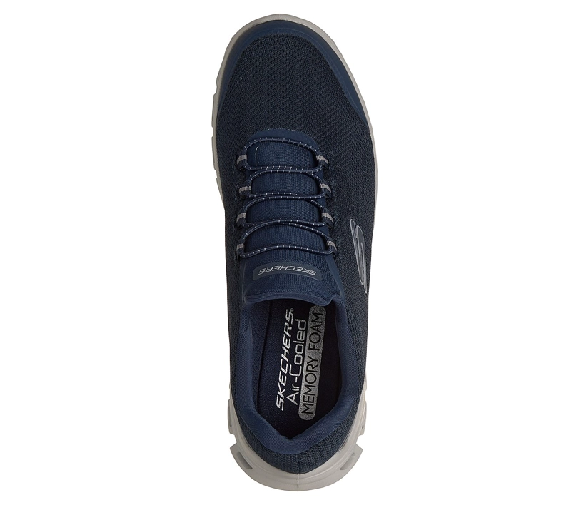 ZAPATILLAS SKECHERS HOMBRE SLIP-INS GLIDE-STEP NOLTEK AZUL - 2