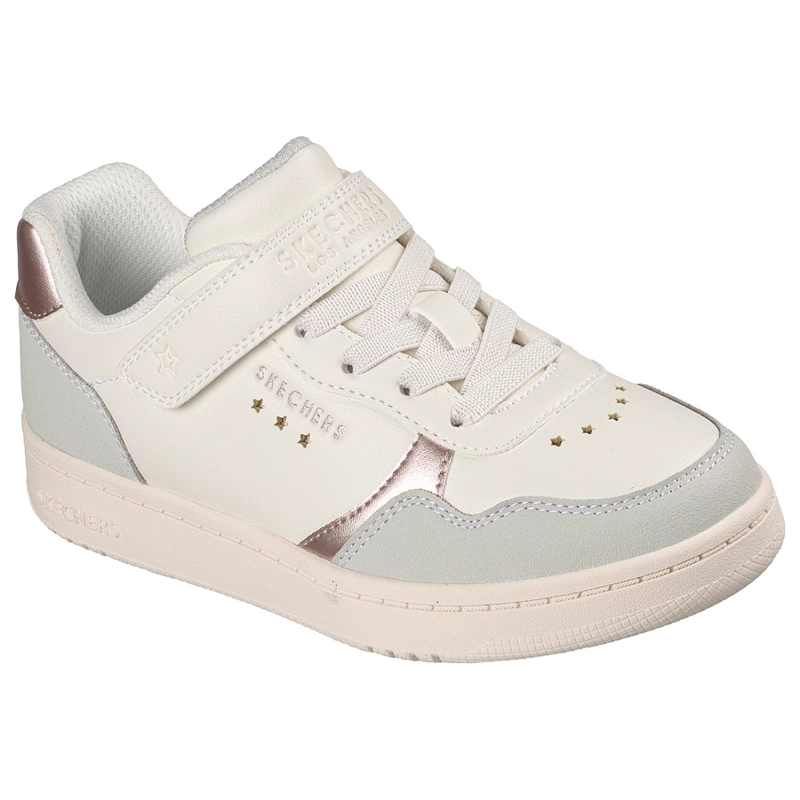 ZAPATILLAS SKECHERS NIÑA QUICK STREET STAR CHARM BEIGE - 5