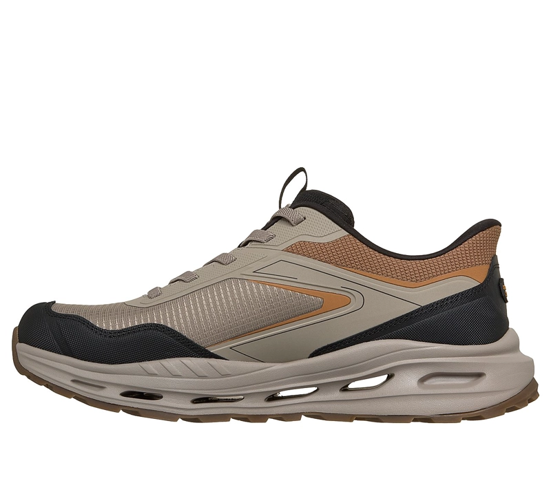 ZAPATILLAS SKECHERS HOMBRE SLIP-INS RELAXED FIT ARCH BEIGE - 4