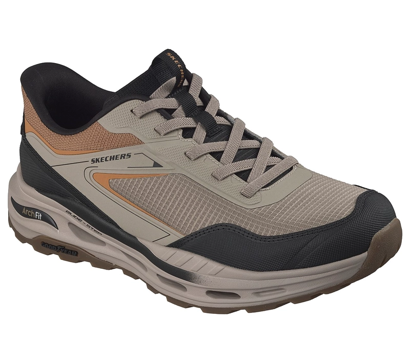 ZAPATILLAS SKECHERS HOMBRE SLIP-INS RELAXED FIT ARCH BEIGE - 5