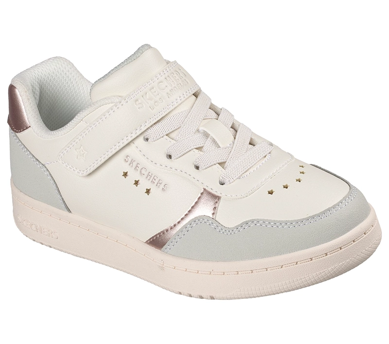 ZAPATILLAS SKECHERS NIÑA QUICK STREET STAR CHARM BEIGE - 5