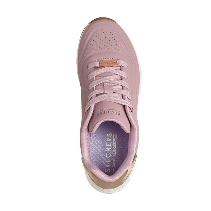 ZAPATILLAS SKECHERS NIÑA UNO GEN1 SHIMMER WAVE ROSADO - 2
