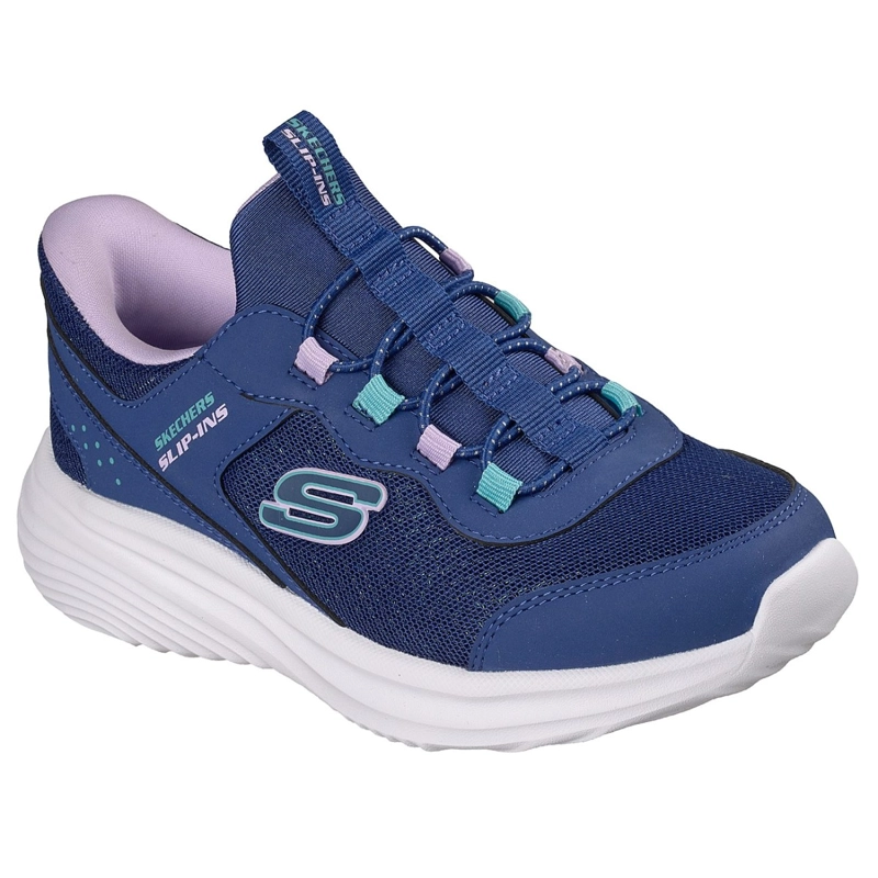 ZAPATILLAS SKECHERS NIÑA SLIP-INS BOUNDER PRO AZUL - 5