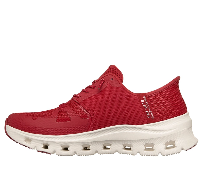 ZAPATILLAS SKECHERS MUJER SLIP-INS GLIDE-STEP PRO ROJO - 4