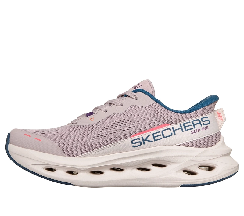ZAPATILLAS SKECHERS MUJER SLIP-INS MAX GLIDE-STEP MORADO - 4