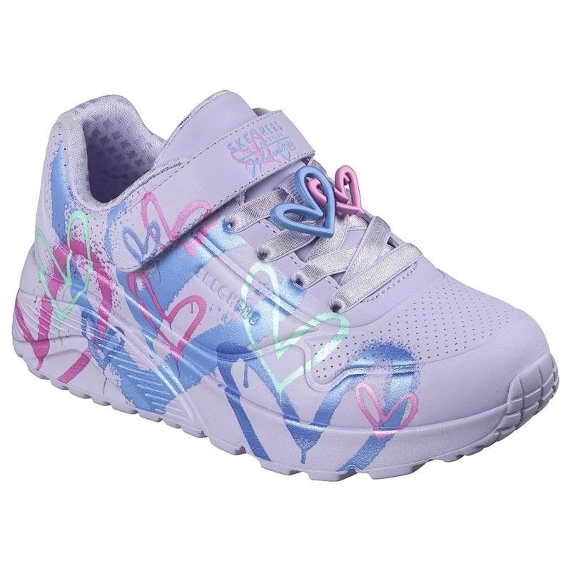 ZAPATILLAS SKECHERS NIÑA JGOLDCROWN UNO LITE MORADO - 5