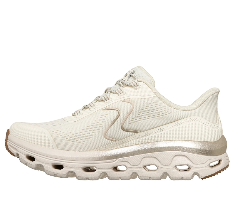 ZAPATILLAS SKECHERS MUJER SLIP-INS GLIDE-STEP SOLE BEIGE - 4