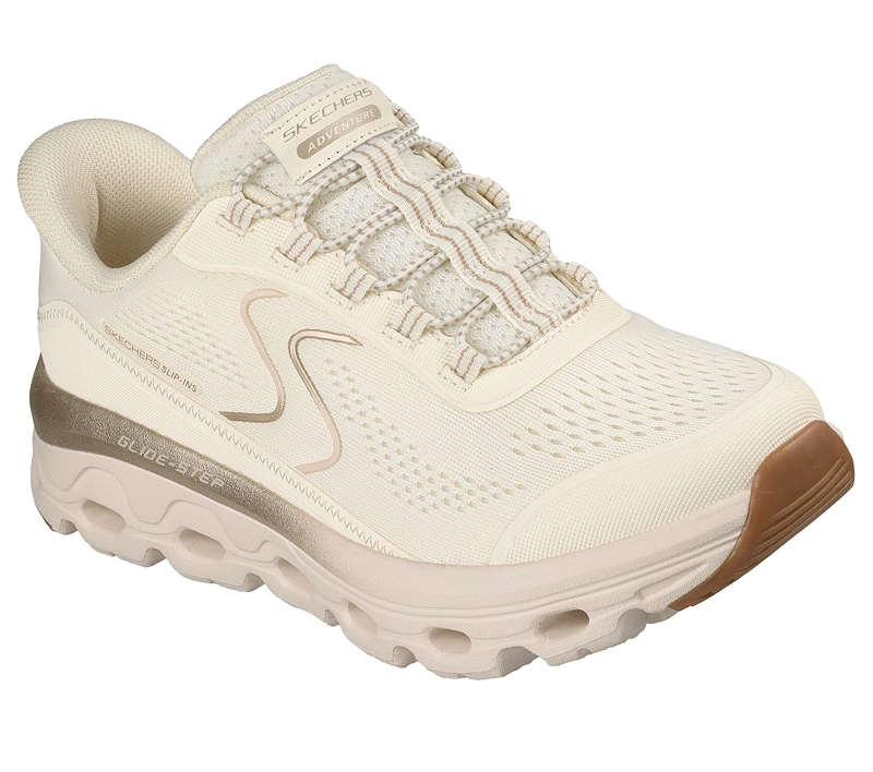 ZAPATILLAS SKECHERS MUJER SLIP-INS GLIDE-STEP SOLE BEIGE - 5