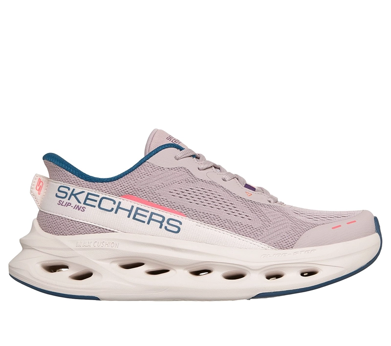 ZAPATILLAS SKECHERS MUJER SLIP-INS MAX GLIDE-STEP MORADO - 1
