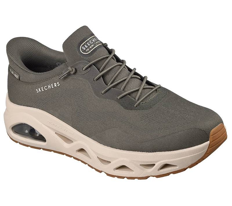 ZAPATILLAS SKECHERS HOMBRE SLIP-INS UNO GLIDE-STEP VERDE - 5
