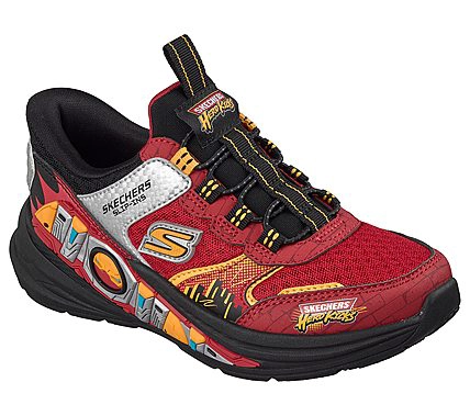 ZAPATILLAS SKECHERS NIÑO SLIP-INS HYPER-QUEST ROJO - 4