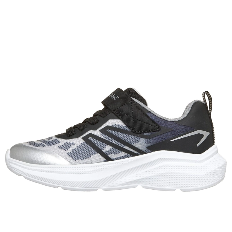 ZAPATILLAS SKECHERS NIÑO MICROSPEC VELOCITY PLATEADO - 4