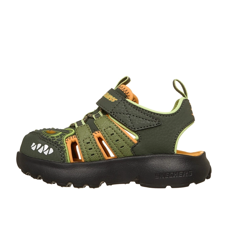 SANDALIAS SKECHERS NIÑO - RAZOR SPLASH RAPTOR QUEST VERDE - 4