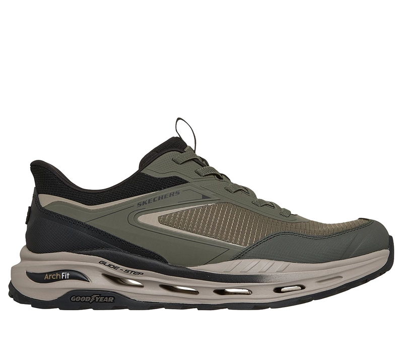 ZAPATILLAS SKECHERS HOMBRE SLIP-INS RELAXED FIT ARCH VERDE - 1