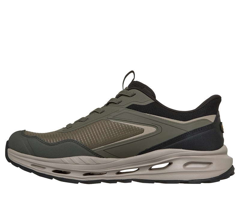 ZAPATILLAS SKECHERS HOMBRE SLIP-INS RELAXED FIT ARCH VERDE - 4