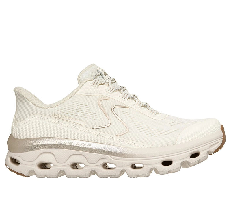 ZAPATILLAS SKECHERS MUJER SLIP-INS GLIDE-STEP SOLE BEIGE - 1