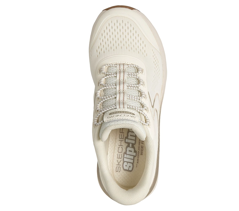 ZAPATILLAS SKECHERS MUJER SLIP-INS GLIDE-STEP SOLE BEIGE - 2