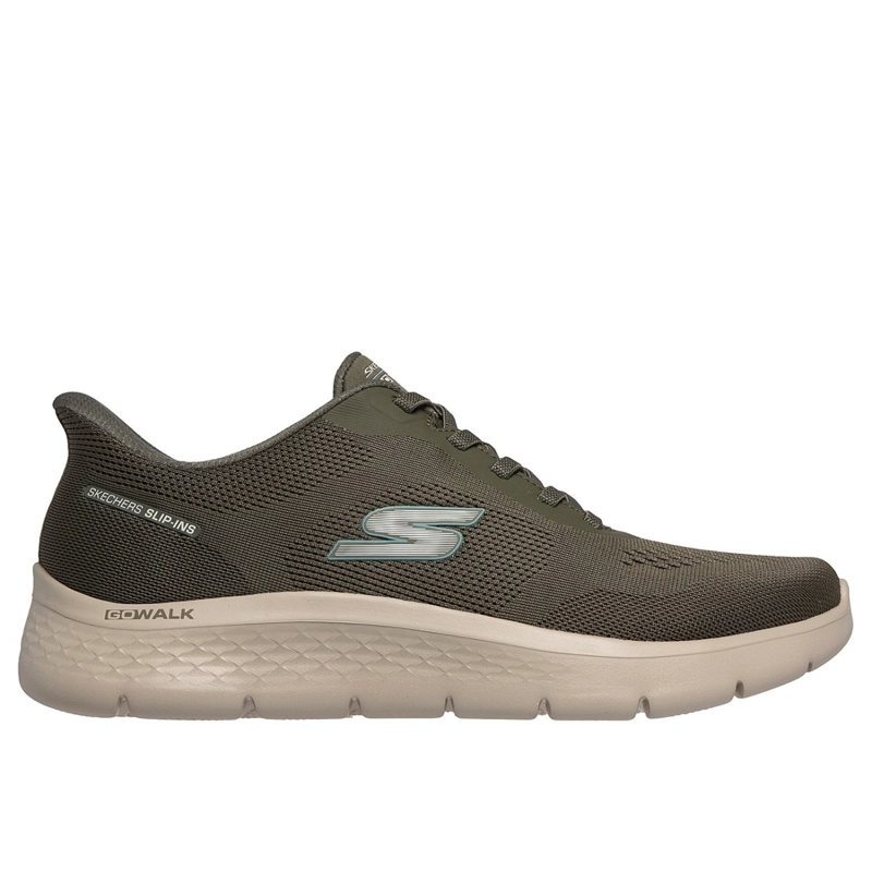 ZAPATILLAS SKECHERS HOMBRE SLIP-INS GO WALK FLEX VERDE - 1