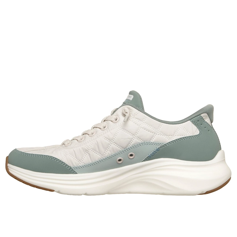 ZAPATILLAS SKECHERS MUJER SLIP-INS CONTOUR FOAM VERDE - 4