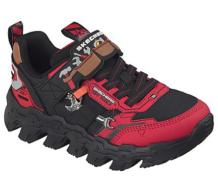 ZAPATOS SKECHERS NIÑO MEGA-FLEX LITE TUFF TOOLZ ROJO - 4
