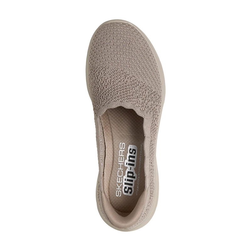 ZAPATILLAS SKECHERS MUJER SLIP-INS BEDFORD BEIGE - 2