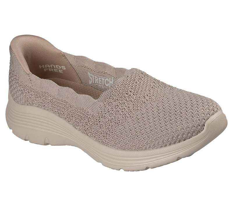 ZAPATILLAS SKECHERS MUJER SLIP-INS BEDFORD BEIGE - 5
