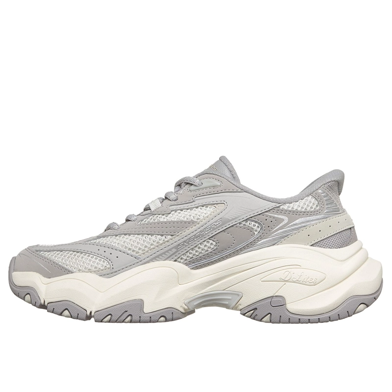 ZAPATILLAS SKECHERS MUJER SLIP-INS DLITES 6.0 GRIS - 4