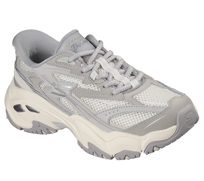 ZAPATILLAS SKECHERS MUJER SLIP-INS DLITES 6.0 GRIS - 5