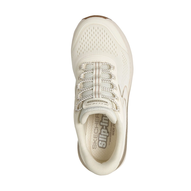 ZAPATILLAS SKECHERS MUJER SLIP-INS GLIDE-STEP SOLE BEIGE - 2