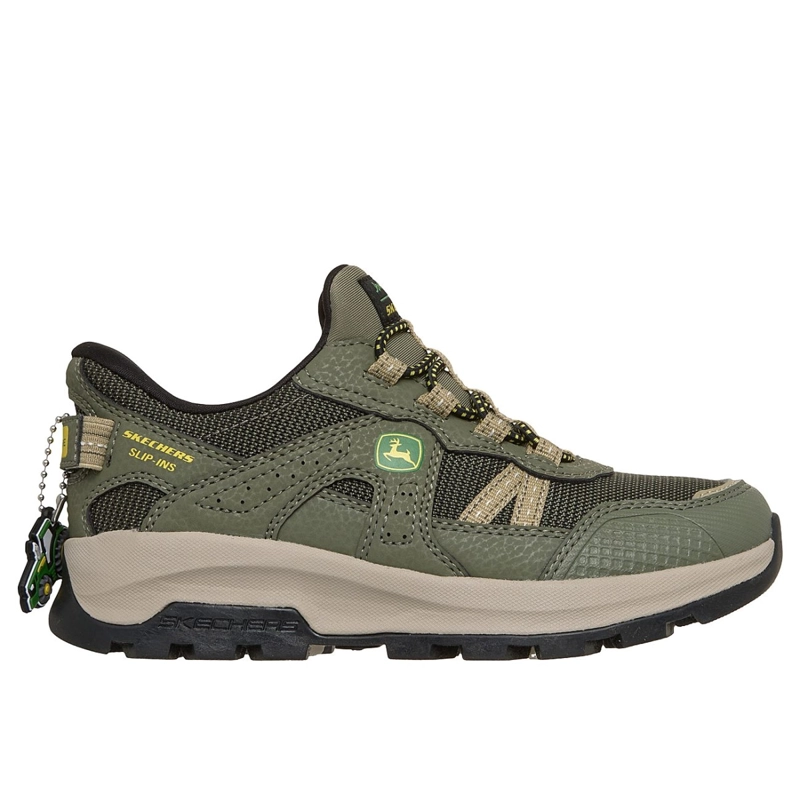 ZAPATILLAS SKECHERS NIÑO SLIP-INS JOHN DEERE STORM VERDE - 1