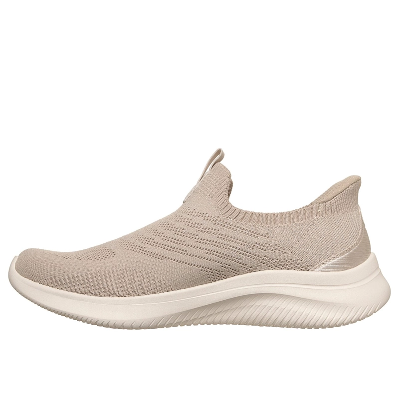 ZAPATILLAS SKECHERS MUJER SLIP-INS ULTRA FLEX 4.0 BEIGE - 4