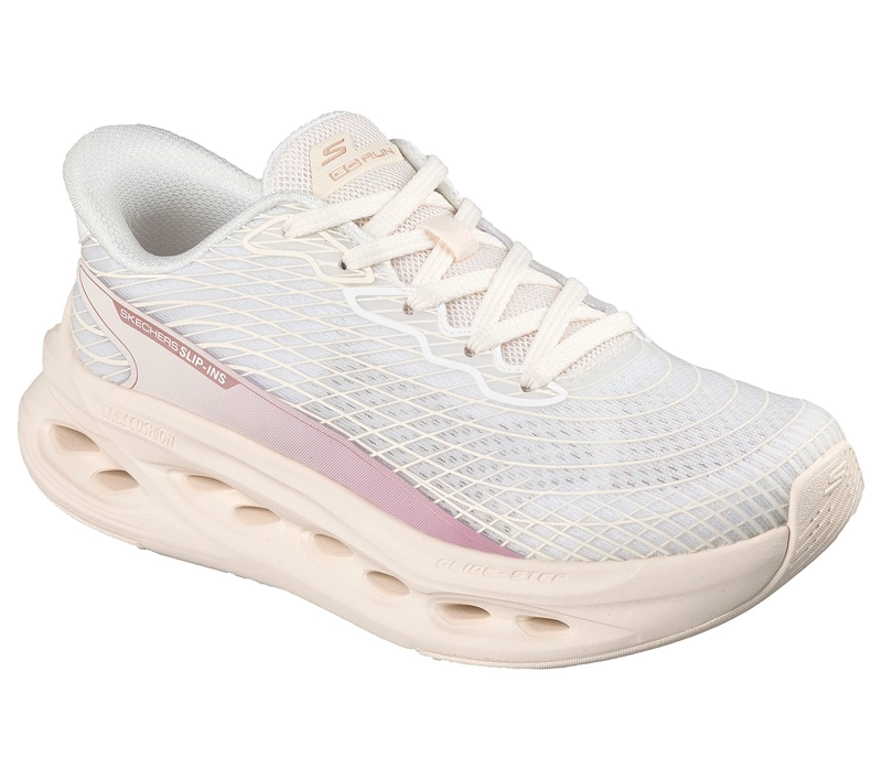 ZAPATOS SKECHERS MUJER SLIP-INS MAX CUSHIONING BLANCO - 5