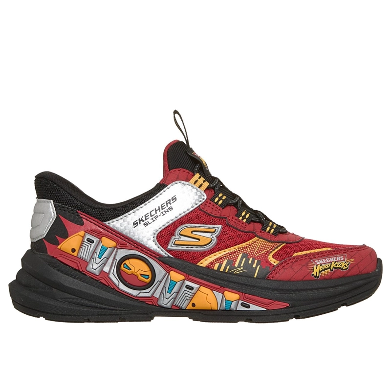 ZAPATILLAS SKECHERS NIÑO SLIP-INS HYPER-QUEST ROJO - 1