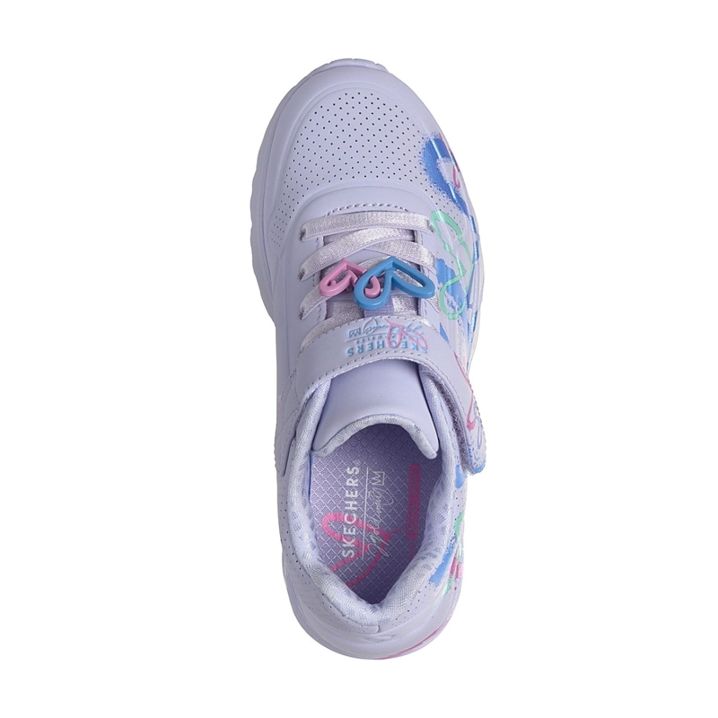 ZAPATILLAS SKECHERS NIÑA JGOLDCROWN UNO LITE MORADO - 2